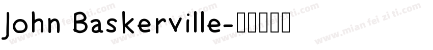 John Baskerville字体转换